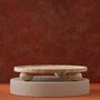 Handmade Travertine Pedestal Tray, thumbnail 1 of 2