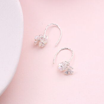 Sterling Silver Blossom Cluster Earring Hook, 3 of 5