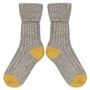 Recycled Silk And Lambswool Blend Cosy Ribbed Socks, thumbnail 2 of 8