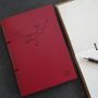 Bespoke Engraved Leather Notebook, Sketchbook, Journal, thumbnail 1 of 8
