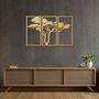 Wooden Tree Wall Art Set Triptych For Bedroom Or Living Room, thumbnail 5 of 9