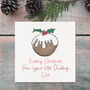 Merry Christmas From Your Pudding Personalised Card, thumbnail 2 of 2