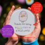 Thanks For Being A Safe Place In A Loud World Glass Coaster, thumbnail 2 of 2