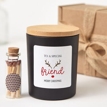 Personalised Christmas Candle Gift For Special Friend, 2 of 11