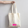 Bunting Style Personalised Tote Bag, thumbnail 1 of 5