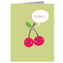 Mini Cherries Twins Card, thumbnail 2 of 4