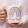 Thank You Rainbow Personalised Mug, thumbnail 3 of 3
