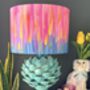 Chartreux Abstract Brushstrokes Lampshade, thumbnail 2 of 8