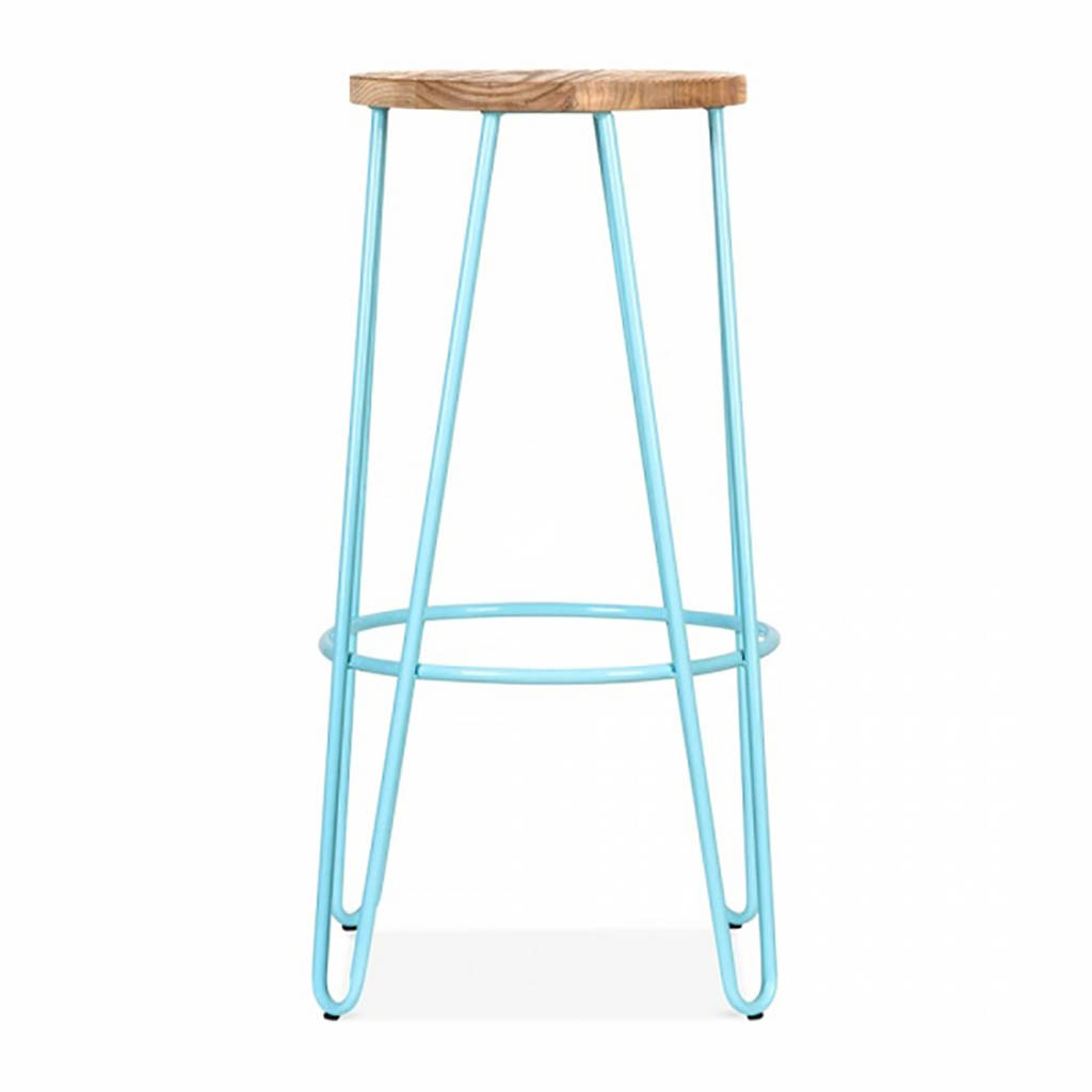Industrial Breakfast Bar Stool, Hairpin Legs By