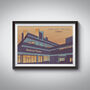 National Theatre London Travel Poster Art Print, thumbnail 1 of 6