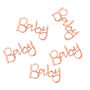 Rose Gold Foiled Baby Baby Shower Table Confetti, thumbnail 2 of 3