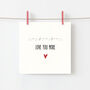 Love You More Morse Code Personalisable Card, thumbnail 1 of 2
