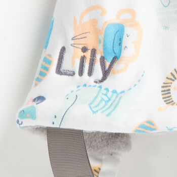 Personalised Animals Comforter With Teether, 2 of 4