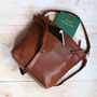 Leather Slouchy Hobo Shoulder Bag, thumbnail 2 of 5