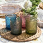 Vivaldi Colourful Embossed Short Glass Tumblers, thumbnail 1 of 5