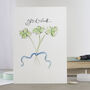 'Good Luck' Four Leaf Clover Card, thumbnail 1 of 3