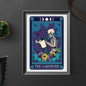 Tarot Gardener Lover Typographical Print, 3 of 6
