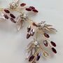 Burgundy Crystal Hair Vine, thumbnail 6 of 7