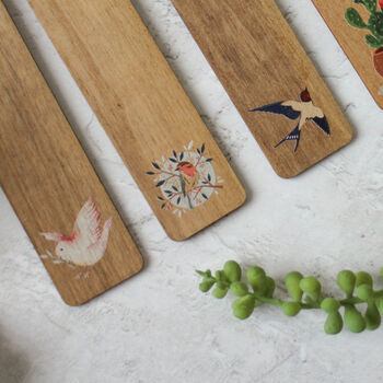 Personalised Bird And Plant Bookmark With Initials, 7 of 7