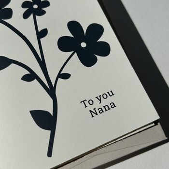 Floral Card For Nana, 4 of 6