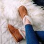 Honey Leather Boots Slippers, thumbnail 1 of 8