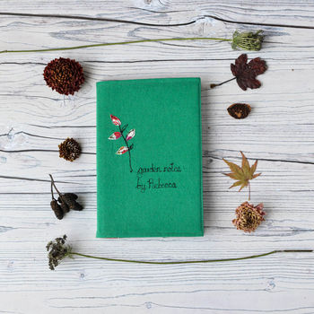 Personalised Linen 'Garden Notes By' Notebook, 2 of 8