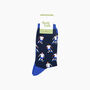 Football Players Bamboo Socks In Navy Blue, thumbnail 4 of 4