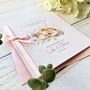 Handmade Wedding Day Card, Floral Wedding Ring Design, thumbnail 3 of 6