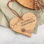 Funny Personalised New Job Oak Wood Heart Token, thumbnail 1 of 2