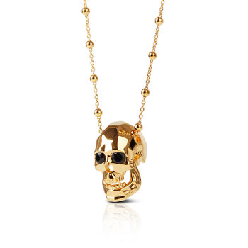 Vampire Skull Pendant In Gold, 2 of 4
