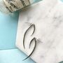 Curved Thorn Sterling Silver Ear Jackets, thumbnail 2 of 7