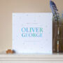 Personalised New Baby Boy Card, thumbnail 1 of 2