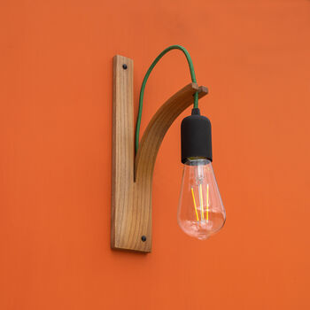 Customisable Wooden Wall Mounted Light, 4 of 12