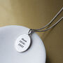 Personalised Fingerprint Oval Necklace, thumbnail 2 of 6