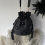 Black Potli Bag With Sequin Embroidery, thumbnail 1 of 3