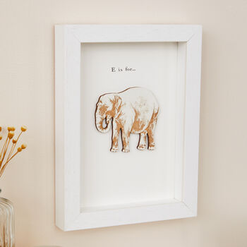 Personalised Elephant Wall Art New Baby Gift, 3 of 5