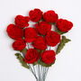 Dozen Red Roses Felt Kit Valentines, thumbnail 2 of 7