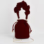 Red Velvet Bucket Bag, thumbnail 6 of 8