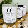 Personalised 60th Magical Years Anniversary Candle, thumbnail 1 of 11