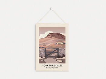 Yorkshire Dales National Park Travel Poster Art Print, 6 of 8