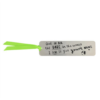'Dad I Am So Glad You're Mine' Bookmark, 7 of 10