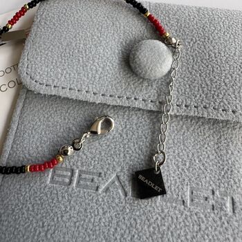 Bournemouth Fc Football Fan Bracelet With Charms, 4 of 5