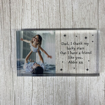 Dad, I Thank My Lucky Stars Acrylic Block, 2 of 9
