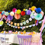 Colourful Tissue Paper Party Garland, thumbnail 2 of 4