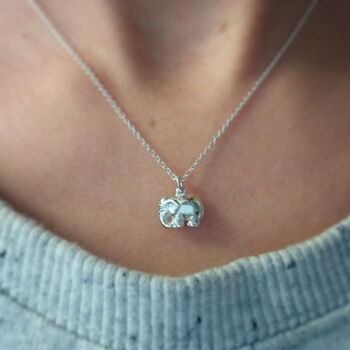 Baby Elephant Necklace, 3 of 8