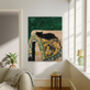 Cozy Black Cat Painting Art Print, thumbnail 2 of 4