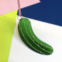 Handmade Glass Pickle Decoration, thumbnail 1 of 2