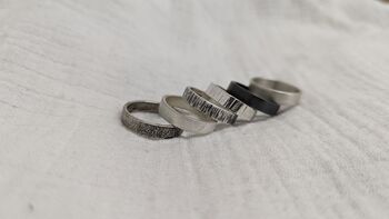 Oxidised Silver Secret Message Ring, 4 of 6