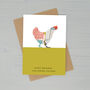 Chicken Hen Greetings Card, thumbnail 1 of 2