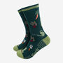 Vegetable Gardening Men's Bamboo Socks Green, thumbnail 1 of 3